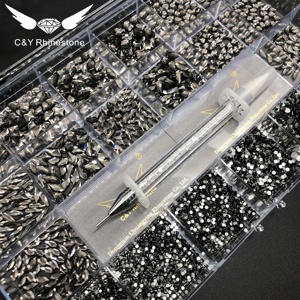 Cy Bán Buôn Pha Lê Móng Tay Nghệ Thuật Trang Trí Flatback Không Hotfix Thủy Tinh Kim Cương Thạch Trong Số Lượng Lớn - Product Image 5