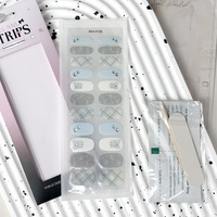 Winsome Beauty Autocollants pour ongles en gel UV 2D écologiques longue durée, semi-durcis, pour manucure