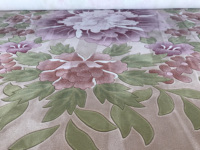 Tapis de haute qualité au design moderne, en laine et soie, à poils coupés/bouclés, tufté à la main, avec logo personnalisé, adapté aux animaux domestiques et résistant aux taches