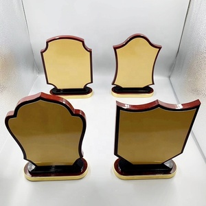 Metal Wooden Award Wholesale Custom Logo Metal Stainless Steel <strong>Engraving</strong> Laser Blank <strong>Plaques</strong> for Souvenir - Product Image 3