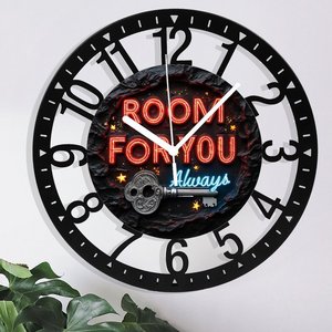 Reloj redondo de hierro de 25 cm diseñado como un fractal <span class=keywords><strong>Mandelbrot</strong></span> - Product Image 5