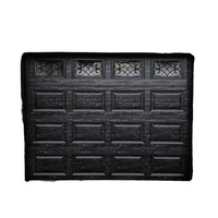 Porte de garage coulissante à battant isolé, automatique, en acier inoxydable, antivol, de style américain, pour usage commercial extérieur, pour 1 voiture