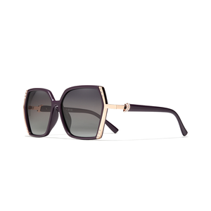 Lunettes de soleil polarisées surdimensionnées en PC avec logo personnalisé, protection UV400, pour hommes et femmes, modèle 7886, idéales pour les vacances et les voyages – Vente en gros usine OEM/ODM - Product Image 4
