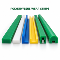 Bande de guidage industrielle en UHMWPE, auto-lubrifiante, en polyéthylène, colorée sur mesure, résistante à l'abrasion