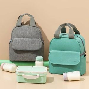 Sac isotherme double couche épaissi pour femme, sac à dos portable pour repas et aliments pour bébé, pochette réfrigérante - Product Image 1