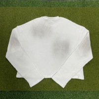 T-shirt Homme à Manches Longues en Tissu Gaufré Personnalisé Écologique TS3910 – Col Rond, Coupe Courte, Blanc, Décontracté, Style Streetwear – Fabricant