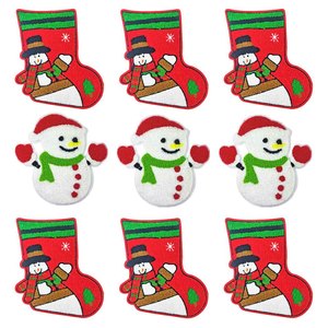 Christmas Collection Chenille 3D Embroidery <b>Sew</b>-<b>On</b> <b>Patch</b> for Streetwear Apparel - Product Image 1