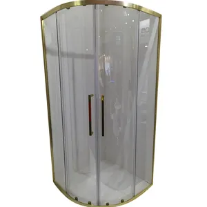 Porta doccia in vetro a forma di ventaglio doccia a mezzo tondo angolo scorrevole porta doccia curva