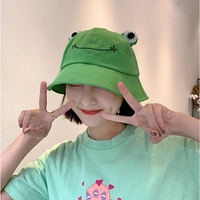 Enfant-parents grenouille seau chapeau pour femmes été automne plaine femme Panama randonnée en plein air plage pêche crème solaire femme Bob casquettes