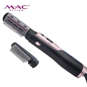 2 Speed Advanced Blowing Wind to Comb Brush Professional Straightening Brush Hair Tool With 2 Removable Comb Head Brush