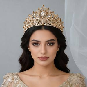 Vente Flash : <span class=keywords><strong>Couronne</strong></span> de <span class=keywords><strong>Mariée</strong></span> Vintage pour Femme, Accessoire de Cheveux Tendance, Coiffe de Mariage, Accessoires pour Chignon - Product Image 1