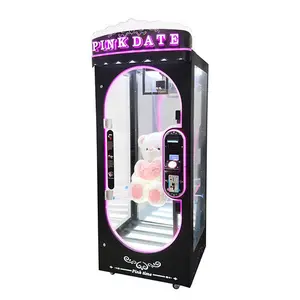 Muntautomaat Maklina Roze Dadelschaar Gesneden Prijs Cadeau Machine Gesneden 2 Win Klauw Machine Grote Knuffels Schaar Game Machine