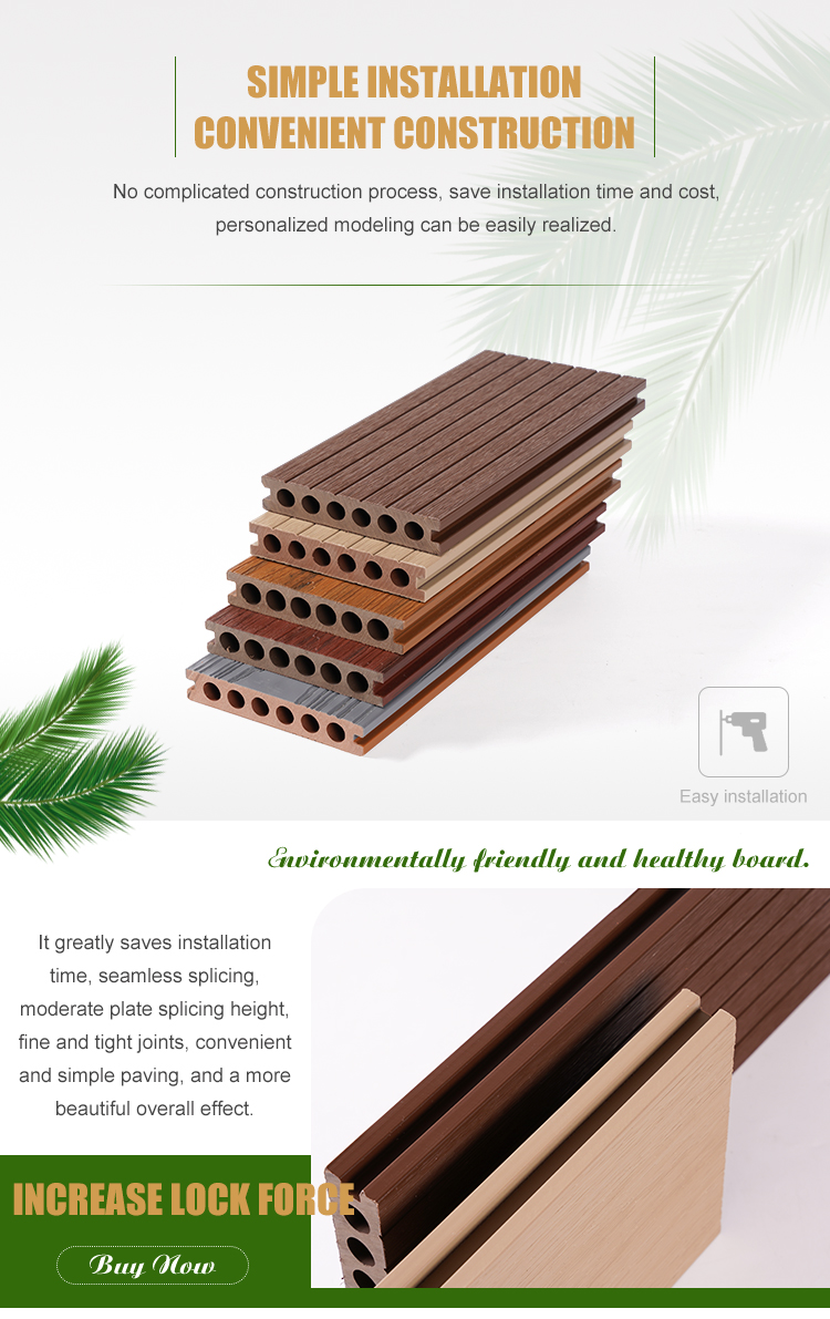 Outdoor composite decking WPC composite decking Outdoor flooring(图5)