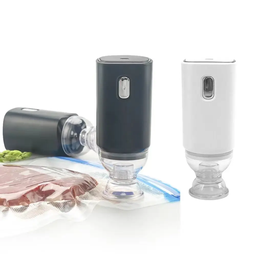 Fabrika özelleştirilmiş küçük mutfak aletleri taşınabilir USB şarj edilebilir pil gıda vakumlama makinesi