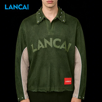 T-shirt de fitness pour homme en coton tricoté, imprimé, respirant, à maille ajourée, à manches courtes, épaules tombantes, coupe oversize, séchage rapide