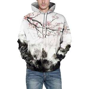 Meilleure vente Sweat à capuche d'hiver léger pour hommes impression 3D personnalisée Streetwear Premium 100% coton polaire tissu Puff Technics solide - Product Image 3