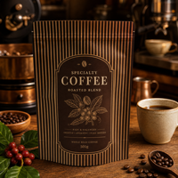 Emballage Doypack à haute barrière avec surface lisse pour mélanges de café de spécialité et feuilles de thé de qualité supérieure, pour un branding créatif