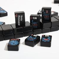 Mahjong al por Mayor, Moderno, Color Personalizado, Americano, Hecho a Mano, de Melamina, Calidad Profesional, Ecológico, Duradero, Resistente al Agua