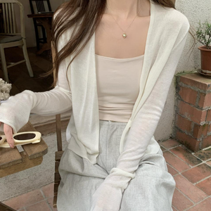 <b>Spring</b> Summer Western Short Sweater <b>Cardigan</b> Casual Plain Sexy Crop Tops Long Sleeve Mini Sweaters Top for Women Coats - Product Image 6
