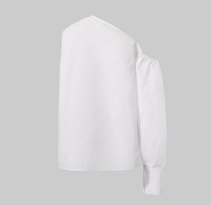 Nuovo Design della moda autunno Casual 6 colori a spalla singola Top a maniche a sbuffo per le donne - Product Image 4