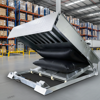 Niveleur de quai à coussin d'air conçu pour les opérations d'approvisionnement et les opérations de chargement de conteneurs en entrepôt à haute précision avec chariot élévateur