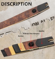 Panthère 58 \ "60 \" 62 \ "64 \" Longbow Membres pour Riser Traditionnel Carbone ILF Arc Arbre En Aluminium Résine Fibre De Verre Tir À L'arc Flèches