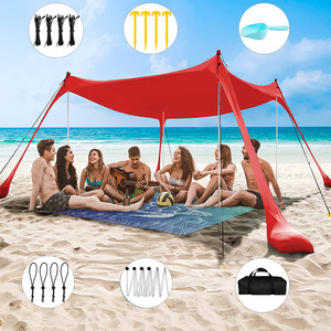 Tienda de <span class=keywords><strong>playa</strong></span> portátil para bolsas de arena, anclas, refugio de sombra para el sol, tienda de <span class=keywords><strong>playa</strong></span> emergente - Product Image 3