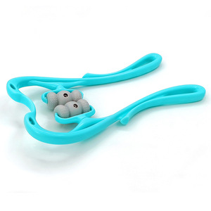 Neck Massager Shoulder Kneading Device USB Rechargeable Lithium Battery Pink 6 Magnetic Wheels Cervical Spine Relief - Product Image 3