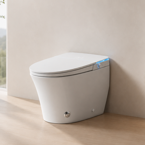 Bidet <span class=keywords><strong>WC</strong></span> intelligent certifié MWD CUPC ETL, sans limite de pression d'eau, chasse d'eau par siphon à commande au pied, toilette bidet automatique en gros - Product Image 2