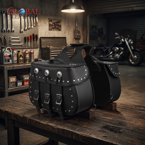 Bolsa de Equipaje para Motocicleta de Cuero Genuino Vintage de Alta Calidad, Impermeable, Transpirable, de Secado Rápido, para Todas las Estaciones, Personalizable, 25L - Product Image 3