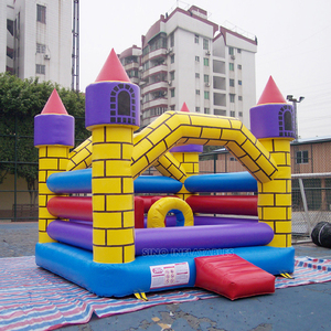 15 X 13 ft <strong>Magic</strong> Brick Castle Inflatable Bouncer With Pillars N Obstacles Inside for Children From Guangzhou Inflatables Factory - Product Image 2