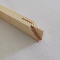 Bingkai Foto Kayu Pinus Solid Kreatif, Bingkai Kanvas, Bingkai Kombinasi DIY untuk Lukisan Digital, Strip Kayu, Strip Tenon