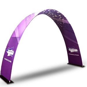 Arco Publicitario Personalizado con Banner Impreso, Fondo Portátil para Eventos, Ferias Comerciales, Promociones de Marca y Eventos al Aire Libre - Product Image 1