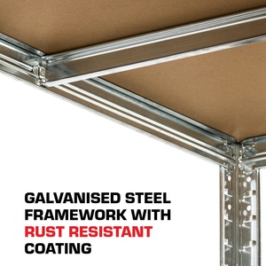 Nhà để xe thép kim loại kệ mạnh mẽ thẳng đứng cho các kệ Stackable dây Kệ kệ cho nhà để xe trần nhà để xe kệ - Product Image 2