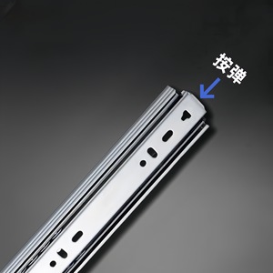 รางลิ้นชักแบบเงียบ Zhenfeng พร้อมลูกปืนเหล็กแผ่นรีดเย็น แบบสามตอน สำหรับตู้ - Product Image 3