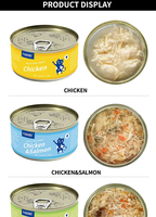 Nourriture humide pour chat en conserve, saveur poulet et poisson, pour chatons et chats de toutes âges, 48 boîtes par carton, modèle FC02
