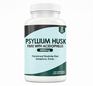 Cápsulas de Fibra de Psyllium con Acidophilus 4000mg, 120 Unidades, Suplemento para la Salud Digestiva - Product Image 1