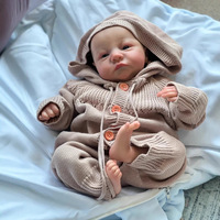Poupée bébé garçon réaliste de 49 cm pour enfants, cadeaux, accessoires de jeu d'imitation, jouet mignon pour nouveau-né