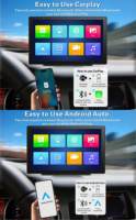 Lecteur MP5 de 9 pouces Media Carplay Android Auto Boîte noire de voiture ADAS 2K Double objectif Contrôle central Système audio de streaming