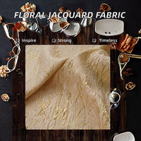 Tissu Jacquard Brocart Teint Fil à Fil 100% Polyester Antistatique Lourd de Haute Qualité en Gros pour Robes, Costumes, Chaussures et Rideaux