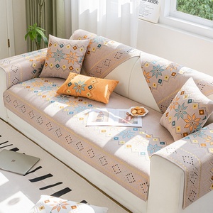 Cuscino per <span class=keywords><strong>Divano</strong></span> in Ciniglia Geometrico, Universale per Tutte le Stagioni, Antiscivolo, Stile Nordico Moderno e Semplice, <span class=keywords><strong>Copri</strong></span> Schienale e Braccioli per Soggiorno - Product Image 2