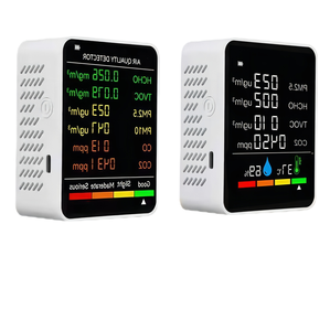เครื่องตรวจจับคุณภาพอากาศดิจิตอลพร้อม CO2 HCHO TVOC AQI PM2.5/10อุณหภูมิและความชื้น - Product Image 2