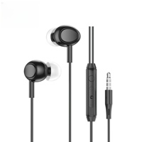 Écouteurs intra-auriculaires filaires style populaire 2026, tendance, prise jack 3,5 mm, son HiFi, légers, pour usage intensif, vente en gros MF