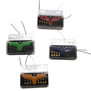 High Quality Truck Lighting System <b>Parts</b> Truck <b>Universal</b> LED Deer-shaped Side Light Red White Blue Green Orange 24V - Product Image 4