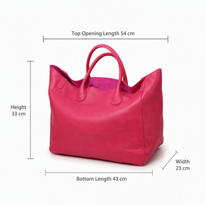 Sac fourre-tout spacieux en <span class=keywords><strong>cuir</strong></span> de vachette véritable grainé pour <span class=keywords><strong>femme</strong></span>, <span class=keywords><strong>souple</strong></span>, à ouverture supérieure, idéal pour le shopping, les trajets quotidiens et le travail - Product Image 6