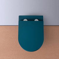 WC commercial, articles sanitaires pour salle de bain et cuisine, combo bidet Metro, toilettes bleu ciel, commodes, céramique, articles sanitaires industriels, salle de bain, cuisine, usine