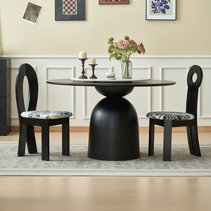 Tavolo da pranzo rotondo <span class=keywords><strong>in</strong></span> <span class=keywords><strong>legno</strong></span> massello all'ingrosso di alta qualità per la <span class=keywords><strong>fabbrica</strong></span> di mobili per la casa - Product Image 3