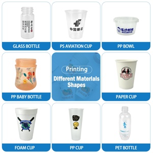 Factory Direct Precision Plastic Glass Bottles Cup Semi Automatic Screen Printing Machine for Cylinder Printer with Color Sensor
