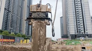 Martello Vibrante Idraulico per Costruzioni a Basso Prezzo all'Ingrosso, Macchinario per Palificazione - Product Image 3