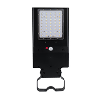 Réverbère solaire 3CCT 15W 2500LM Réverbère solaire étanche tout-en-un à détecteur de mouvement PIR avec télécommande